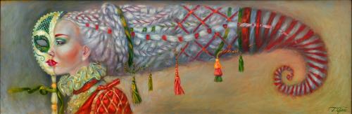 Carnival, 120x40cm, oil, canvas, 2020