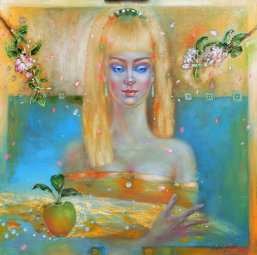 Golden Age, 70x70cm, oil, canvas, 2018