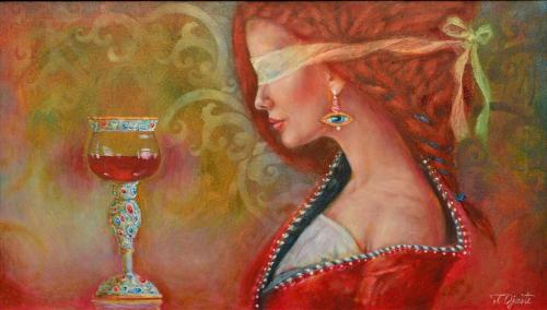 Love Potion, 70x40cm, oil, canvas, 2020