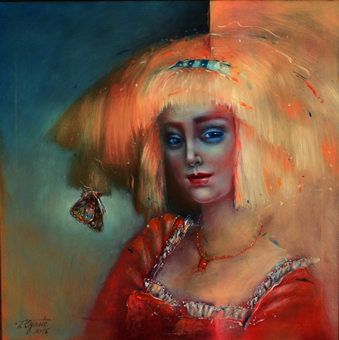 Butterfly Effect, 50x50cm, oil, canvas, 2016 