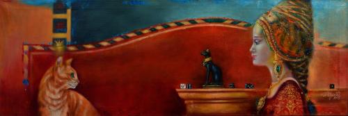 The Royalty of the Cat World, 50x120cm, oil, canvas, 2015