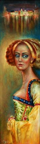 City Lights, 29x103cm, oil, canvas, 2016