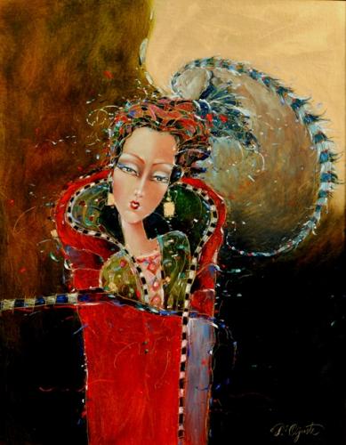 Slightly Bending His Head, 41x52cm, oil on cardboard, 2016