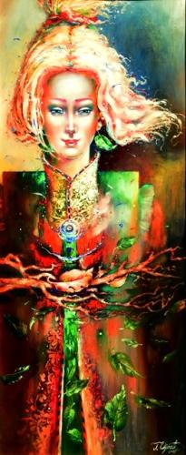 In the Wind, 43x103cm, oil, canvas, 2016