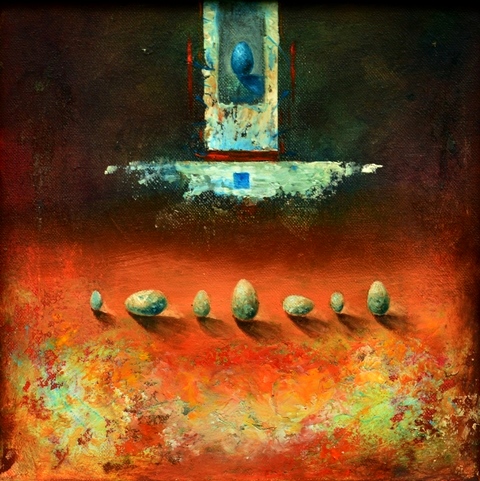 In the Light and Shadow, 30x30cm, oil, canvas, 2016