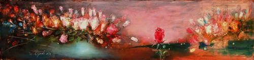 The Million Roses, 120x30cm, oil, canvas, 2013