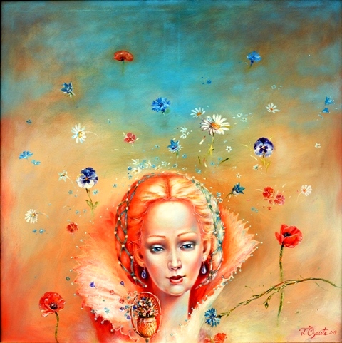 Meadow Flowers, 80x80cm, oil, canvas, 2014