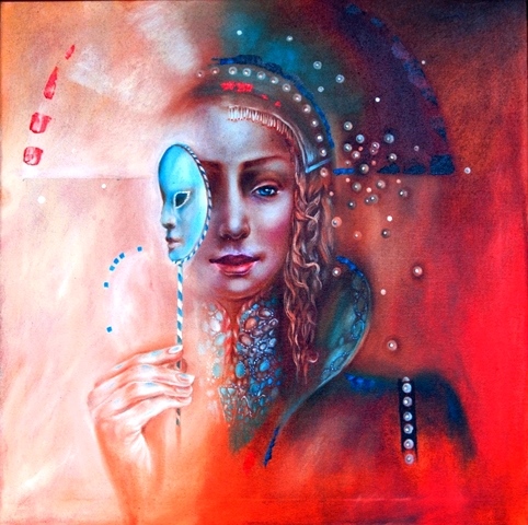 Venetian Lady, 60x60cm, oil, canvas, 2014002.jpg|