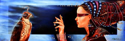 The Hunters, 120x40cm, oil, canvas, 2011