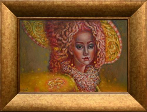 The Goldfish and Three Wishes...3800€|50x60cm (60x80cm with frame), oil, canvas, 2021