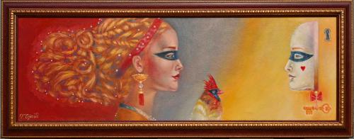 Perfect Relationship 3400€|30x90cm, oil, canvas, 2021