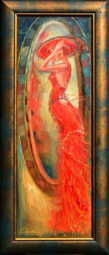 Look in the Mirror 880€|20x58cm, oil, cardboard, 2020