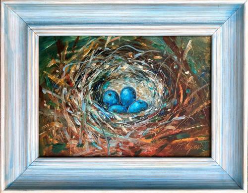 Little Nest 350€|21x15 cm, oil, cardboard, 2019