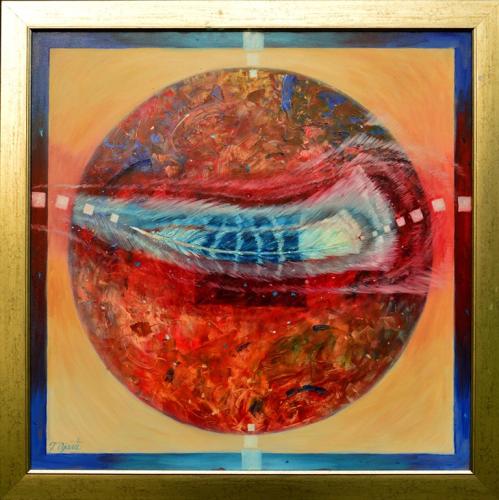 Fly to the Edge of the Universe 1200€|70x70cm, oil, canvas, 2020