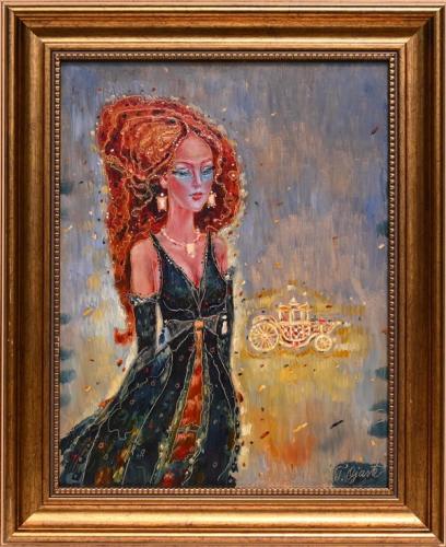 When Dreams Come True  990€|27x35cm (with frame 35,5x43,5cm), oil, cardboard, 2022