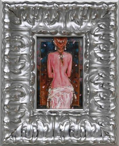 Moment of Waiting 530€|10x15cm (with frame 23x28cm) oil, cardboard, 2023