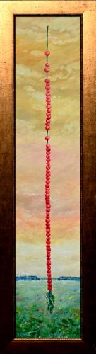 Memories from Childhood 1200€|20x100cm (with frame 30x110cm) oil, cardboard, 2024