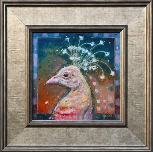 Toretsev paabulind 750€|20x20cm (raamiga 33x33cm) õli, papp, 2022