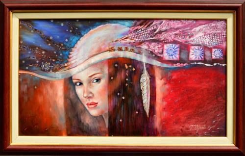 Poetess 2600€|70x40cm, oil, cardboard, 2011