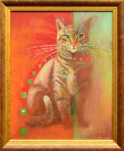 Long Whiskers 880€ (Sold)|40x50cm, oil, canvas on cardboard, 2020
