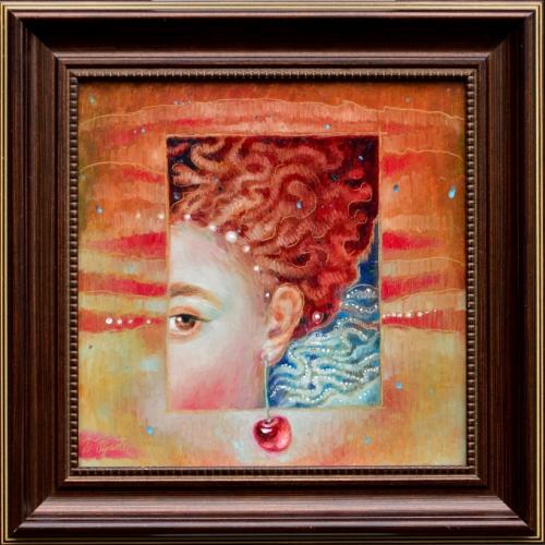 Eye-catcher II 840€|25x25cm, oil, cardboard, 2020