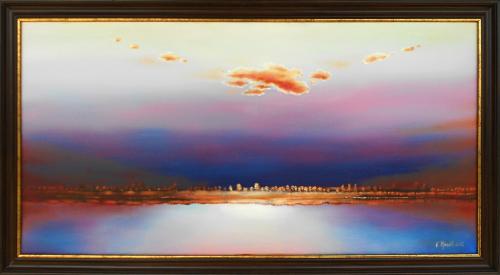 Landscape With an Orange Cloud 1600€|50x80cm, oil, canvas, 2012