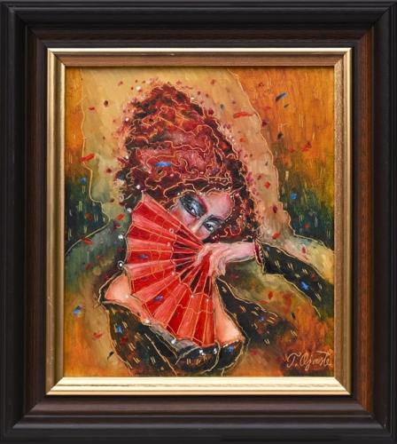 Coquetry  790€|20x22,5cm (with frame 27,5x30cm), oil, cardboard, 2022