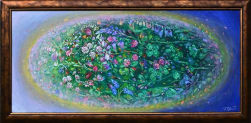 Midsummer 1400€|90x40cm, oil, canvas, 2022