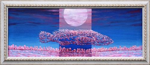 Nirvana 1400€|30x70cm, oil, canvas, 2023