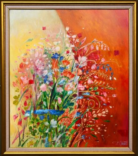 Blooming 1100€|70x60cm (with frame 80x70cm) oil, canvas, 2024