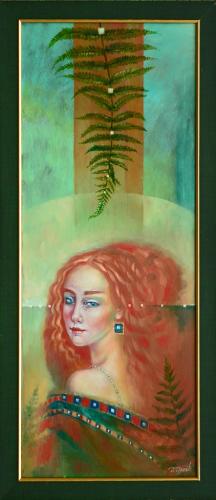 Metshaldjas 3800€|40x100cm, õli, lõuend, 2019