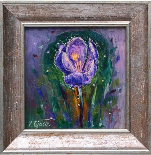 Crocus 180€|15x15cm, oil, cardboard, 2021