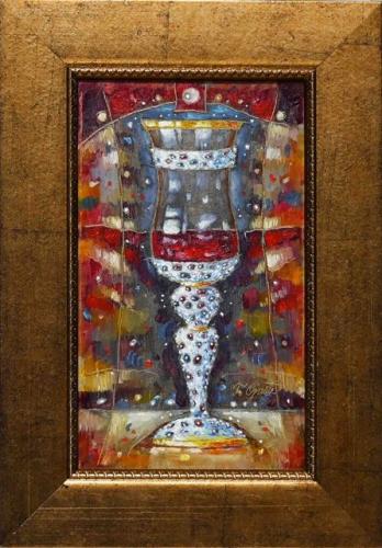 Love Potion Chalice 480€|15x25cm (with frame 24x34cm), oil, cardboard, 202312.jpg|