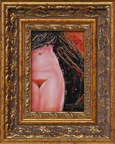 Feminine Curves 430€|11x15cm (with frame 19x24cm) oil, cardboard, 2023