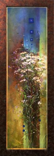 Achillea 1300€|29x102cm, oil, cardboard, 2017