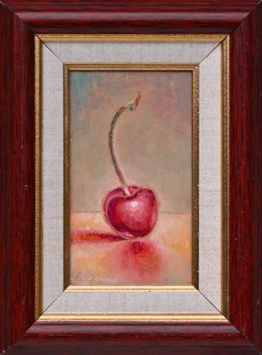 Cherry 220€|9x14cm, oil, cardboard, 2021