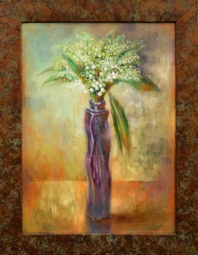 Piibelehed vaasis 720€|30x40cm, õli, lõuend, 2017