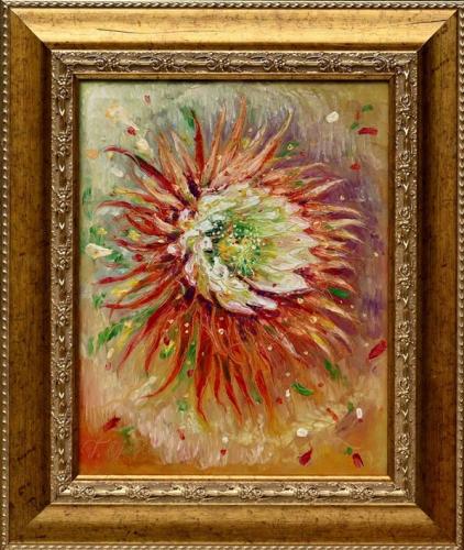 Queen of the Night Flower 680€|20x25cm, oil, cardboard, 2021