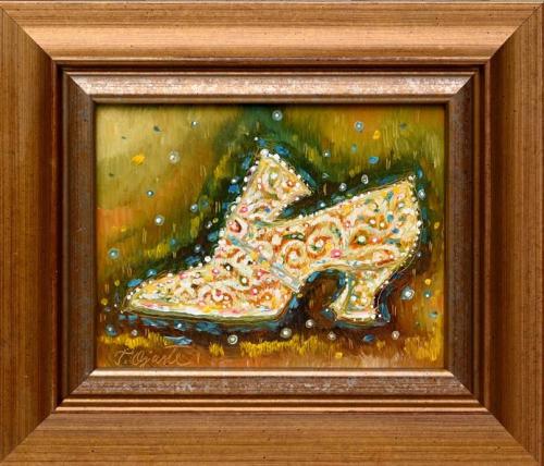 For Cinderella  630€|21x16cm, oil, cardboard, 2021