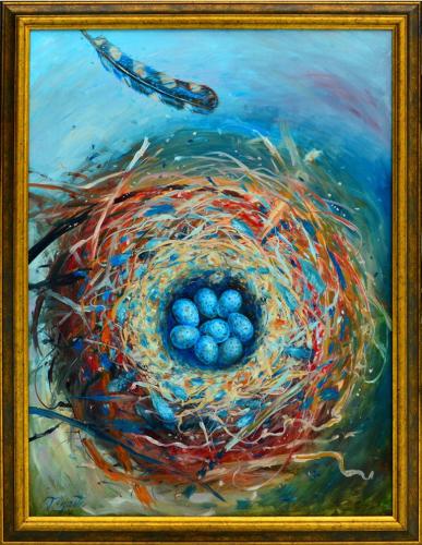 Bluebird Nest 1500€|60x80cm, oil, canvas, 2020
