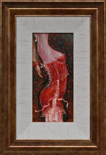 SIRUTUS,10x20cm,(raamiga23x33cm),õli,papp,2023